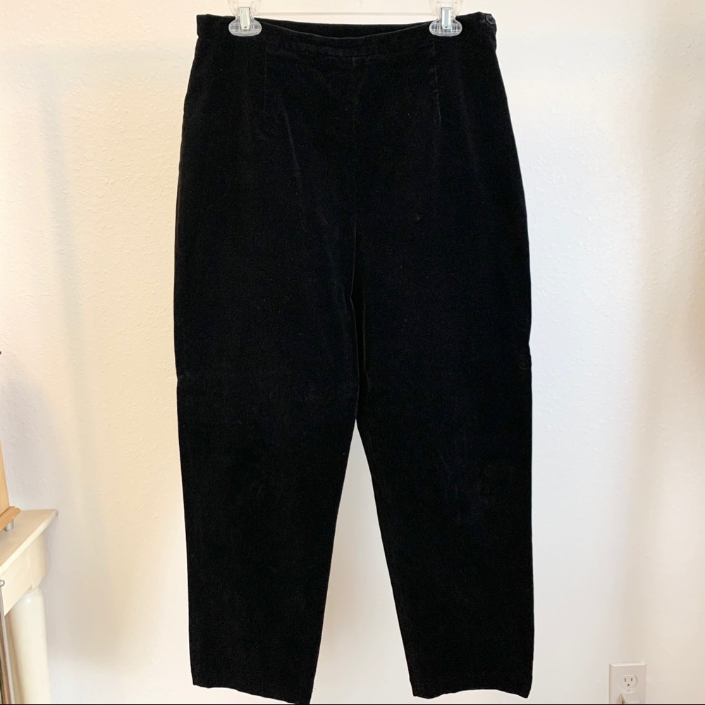 Black Velvet Pants
